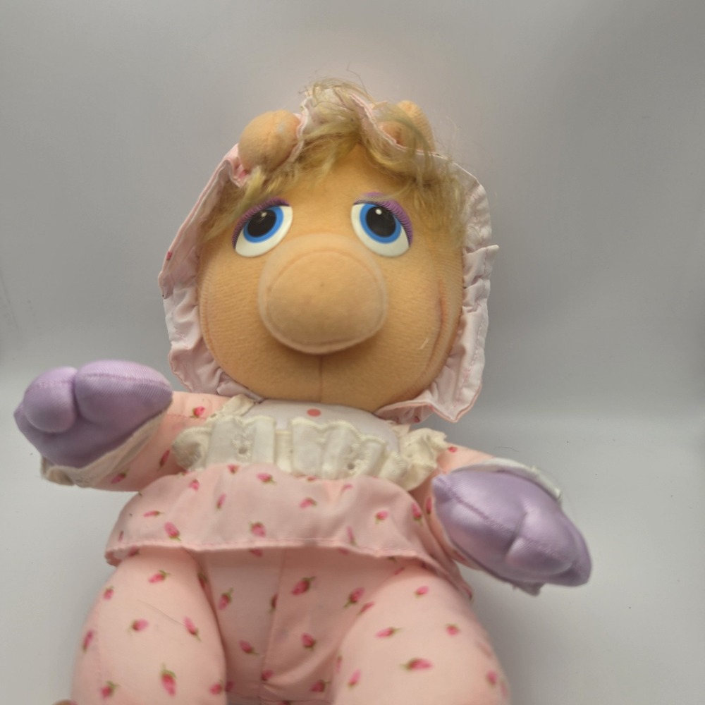 1984 Muppet Babies Pampers Hasbro Softies Ms Piggy Jim Henson Vintage D22